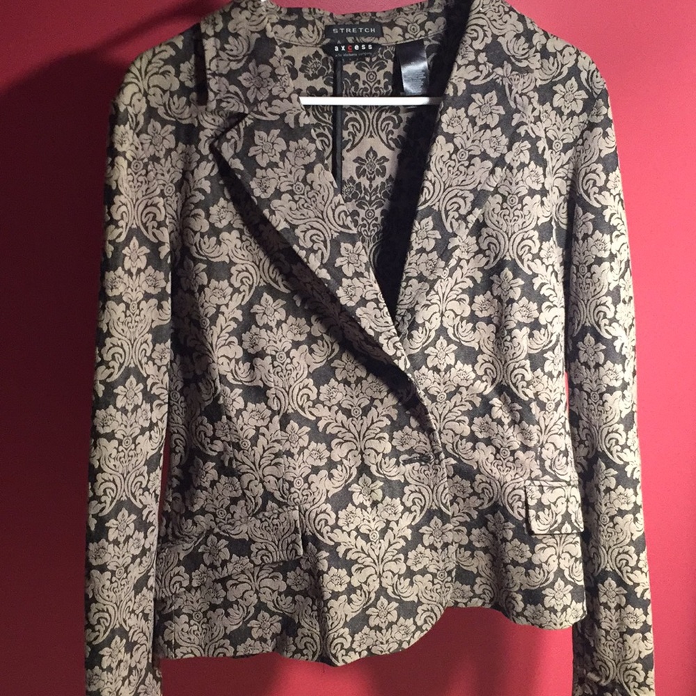 Vintage Damask Blazer - Size 16